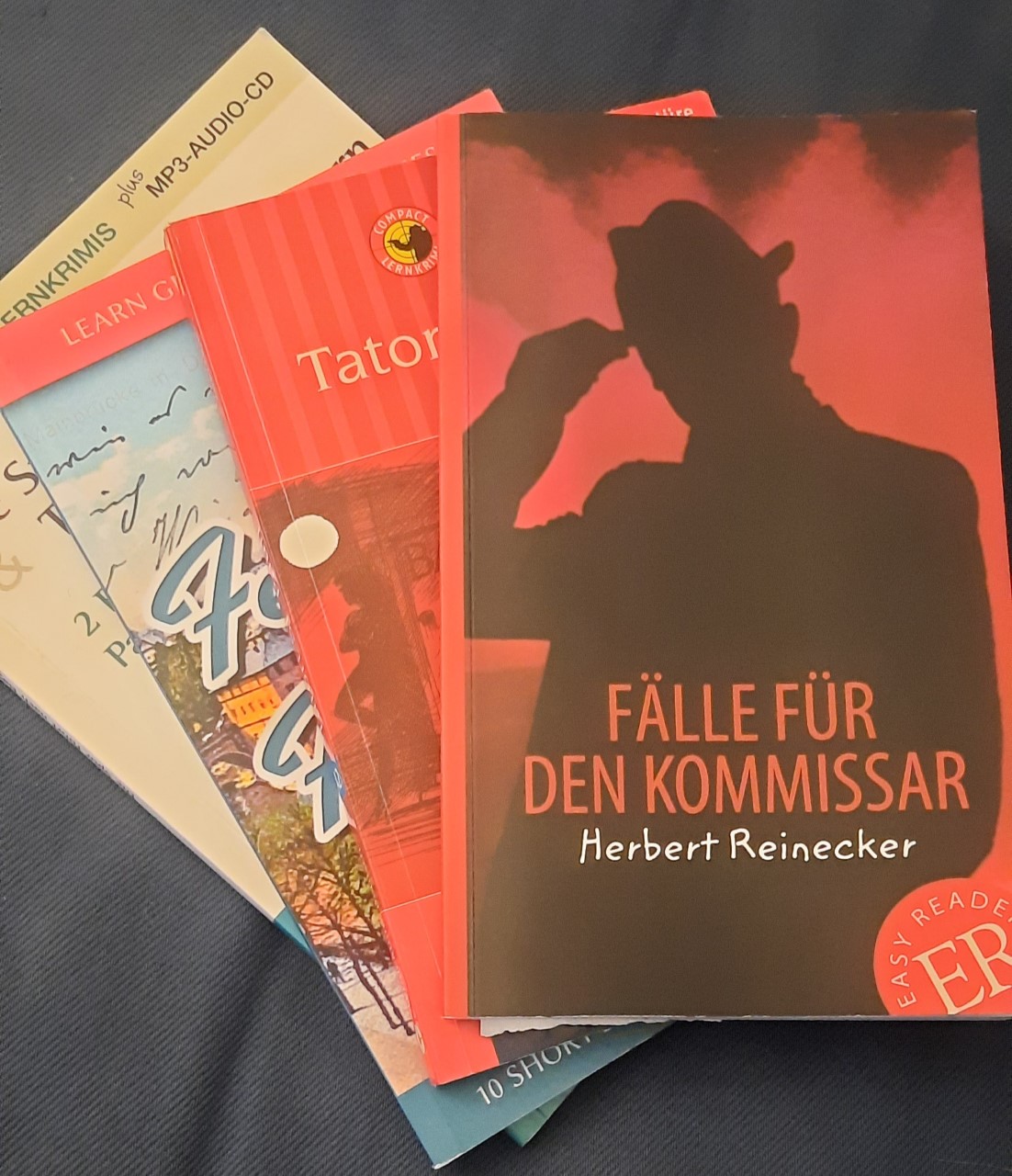 four books in German, written for people learning German.